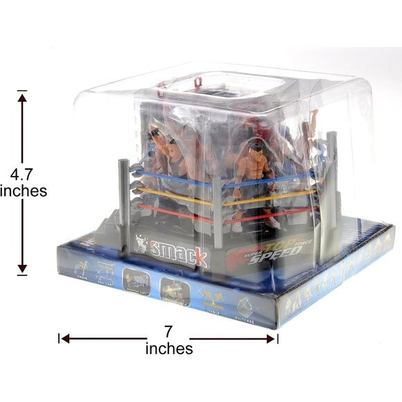 32-Pc Wrestling Toys Set for Kids - 12 Action Figures & Rings for Ultimate Fun - Picture 2 of 4